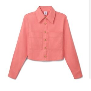 cabi Cruise Shacket a pink Size Medium NWT